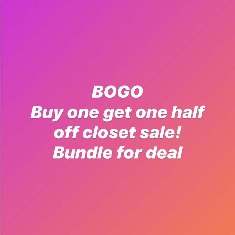 Buy one get one half off sale